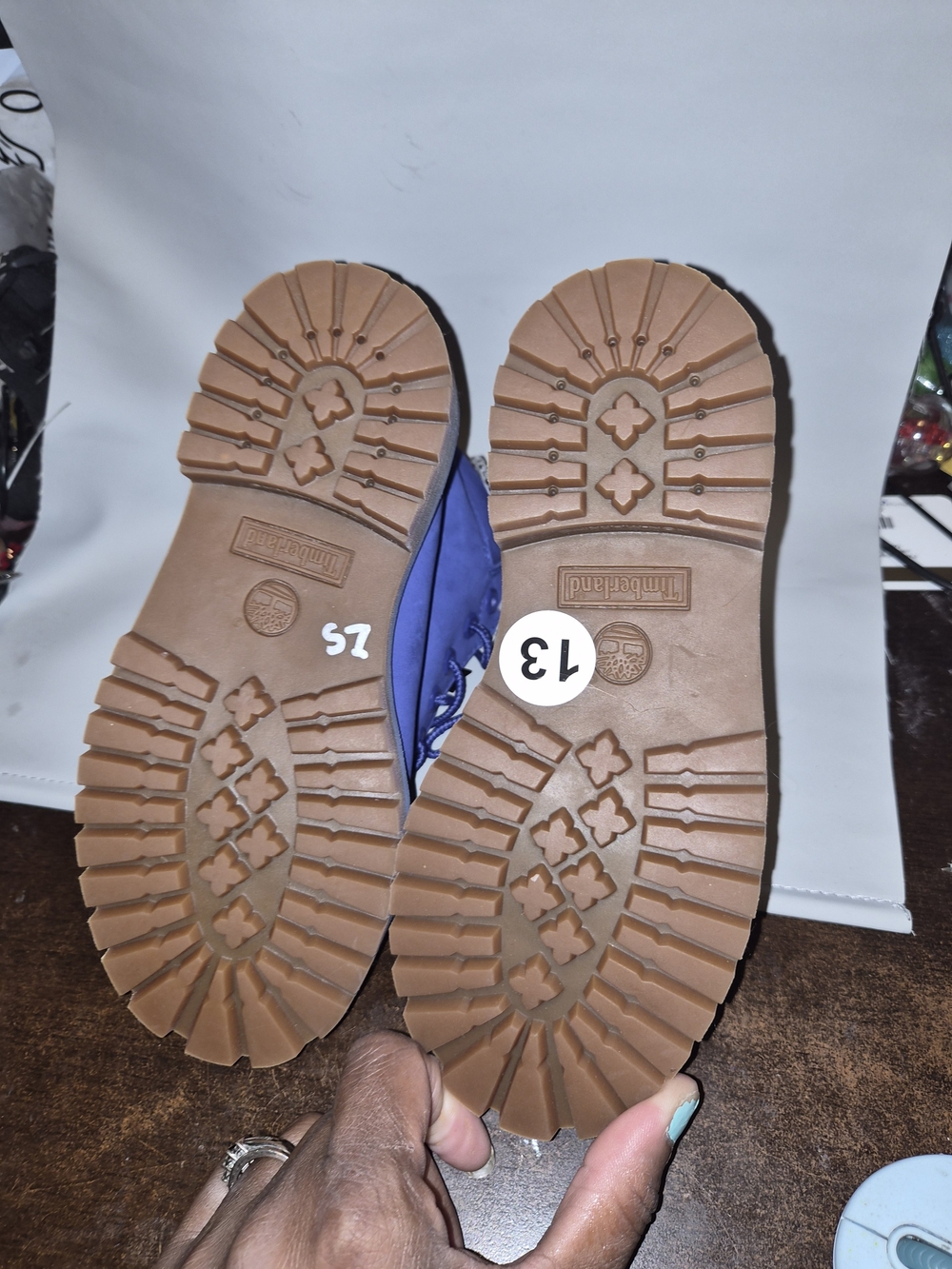 Timberland Kids' Blue Nubuck Boots - Picture 5 of 6